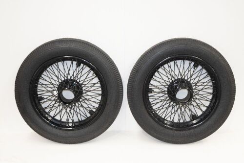 ROLLS-ROYCE 20HP: Two impressive Rolls-Royce 20hp model wheels with tyres, wheel size 21" [Location: Melbourne]