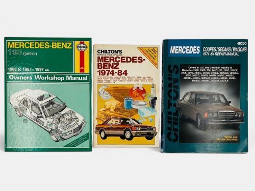 66 · MERCEDES-BENZ: A group of aftermarket workshop manuals for 1970s and 1980s models [Location: Sydney]
