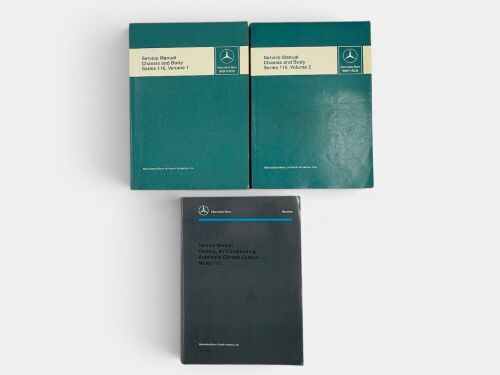 MERCEDES-BENZ: A group of factory workshop manuals for the W116 S-Class [Location: Sydney]