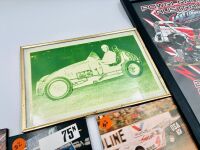 AUSTRALIAN SPEEDWAY: A group of 13 framed and mounted Australian speedway photos and posters [Location: Sydney] - 3