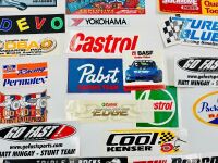 AUTOMOTIVE STICKERS: A large group of stickers, mostly automotive [Location: Sydney] - 3