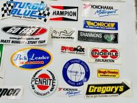 AUTOMOTIVE STICKERS: A large group of stickers, mostly automotive [Location: Sydney] - 4