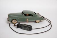ARNOLD CAR: A c1950s Arnold (US Zone Germany) Primal cable operated tin toy car, model No.2800, 25cm long