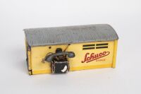 SCHUCO: A c1950s Schuco (US Zone Germany) model No.3000, telesteering tinplate car in original box, 10cm long - 2