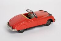 JAGUAR: A c1950s Japanese made tinplate friction Jaguar XK120, 15cm long - 3