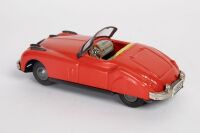 JAGUAR: A c1950s Japanese made tinplate friction Jaguar XK120, 15cm long - 4