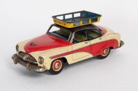 BANDAI TAXI: A c1960s Bandai (Japan) tinplate friction Hotel New York Taxi cab, 17.5cm long - 2