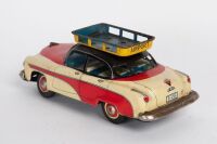 BANDAI TAXI: A c1960s Bandai (Japan) tinplate friction Hotel New York Taxi cab, 17.5cm long - 3