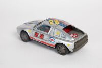 MERCEDES: A c1960s or 1970s Yone (Japan) tinplate friction Mercedes-Benz C-111 race car, 18cm long - 3