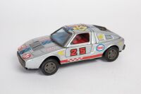 MERCEDES: A c1960s or 1970s Yone (Japan) tinplate friction Mercedes-Benz C-111 race car, 18cm long - 4