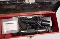 TOOL BOXES: Three vintage tool boxes each containing tools of differing sizes - 3