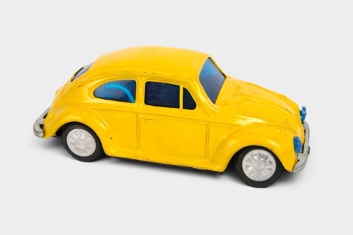 BANDAI: A Bandai (made in Korea) tinplate battery Volkswagen Beetle, 17cm long