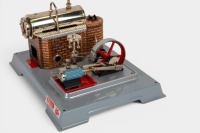 WILESCO: A Wilesco (Germany) D-10 steam engine model in original timber box - 4