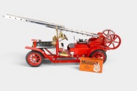 MAMOD: A Mamod pressed steel Fire Engine FE1 model in box, approx 46cm long, with functional engine