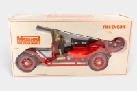 MAMOD: A Mamod pressed steel Fire Engine FE1 model in box, approx 46cm long, with functional engine - 7
