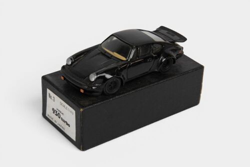 PORSCHE: A Kado (Japan) 1:43 scale white metal Porsche 930 Turbo (No.3) in black paintwork in original box