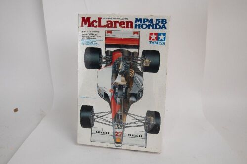 MCLAREN: A still sealed in box Tamiya 1:20 scale McLaren Honda MP4/5B Formula one model kit