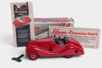 SCHUCO: A c1940s-1950s Schuco Examico tinplate wind-up BMW 328 (#4001), 14cm long