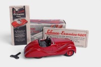 SCHUCO: A c1940s-1950s Schuco Examico tinplate wind-up BMW 328 (#4001), 14cm long - 2