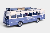 JOUSTRA: A large Joustra (France) tinplate friction Air France passenger bus (Ref 600), 38cm long, in original box - 3