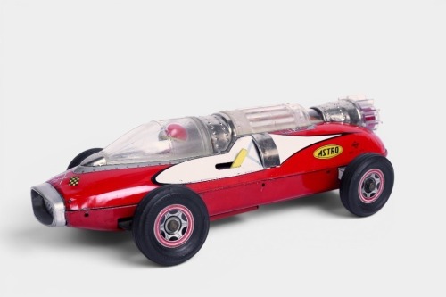 DAIYA: A c1960s Daiya (Japan) tinplate battery Astra rocket car, 32cm long