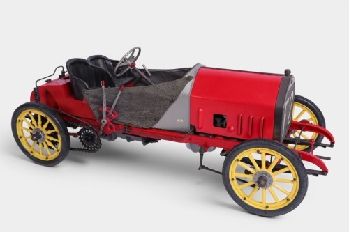 FIAT: A Pocher (Italy) 1:8 scale 1907 Fiat F2 race car model, 48cm long