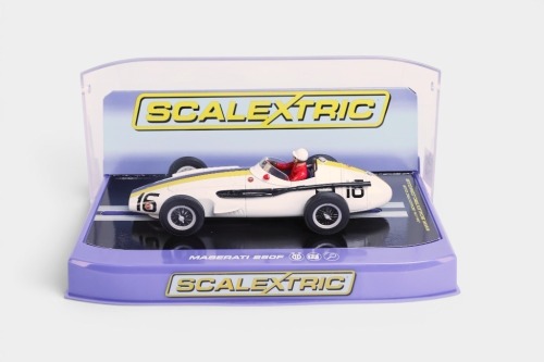 SCALEXTRIC: A Scalextric 1:32 scale 1957 Maserati 250F, official Maserati product item in original perspex case