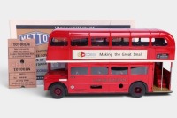 METTOY: A Mettoy 1:36 scale tinplate clockwork London double decker bus (MT00101) in box