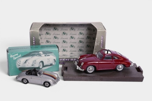 PORSCHE: Two small scale Porsche models in boxes