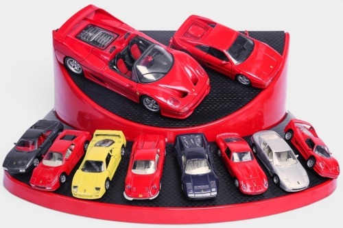 FERRARI: A Ferrari themed model shop display piece