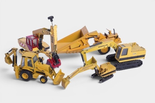 MINING / AGRICULTURAL: A group of five mining and agricultural, mostly NZG 1:50 scale models