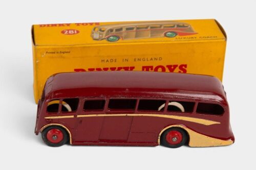 DINKY: A c1955-1960 Dinky Toys Luxury Coach (#281) in original box