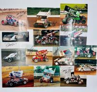 AUTOGRAPHED PHOTOS: A group of 14 autographed speedway photos [Location: Sydney]