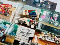AUTOGRAPHED PHOTOS: A group of 14 autographed speedway photos [Location: Sydney] - 2