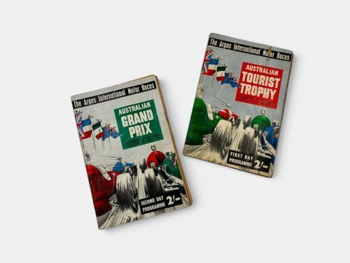 AUSTRALIAN GRAND PRIX & TOURIST TROPHY: Individual programmes for Day 1 (Australian Tourist Trophy) & Day 2 (Australian Grand Prix) [Location: Sydney]