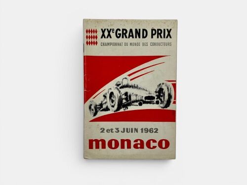 MONACO GRAND PRIX: Official Race Programme for 1962 [Location: Sydney]