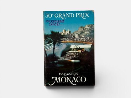MONACO GRAND PRIX: Official Race Programme for 1972 [Location: Sydney]