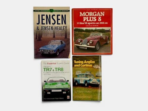 108 · BRITISH CARS: Four publications relating to Morgan, Jensen, Triumph and Ford [Location: Sydney]