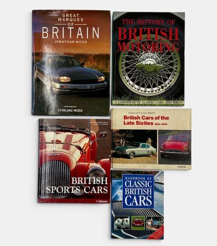 BRITISH CARS: Five books relating to British Classic Cars [Location: Sydney]