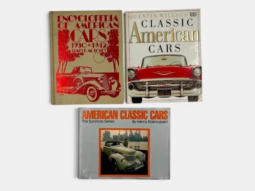 AMERICAN CARS: Three hardcover books relating to American Cars [Location: Sydney]