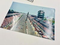 AMERICAN MOTORSPORT: A hardcover book, 'Auto Racing USA: The Year in Review 1983' by Leslie Ann Taylor together with 'Racing Cars: Volume 1 Number 3' by Carl Hungness, two race programs, and an Indy 500 photo [Location: Sydney] - 6