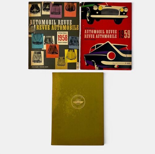 AUTOMOBILE REVUE: A pair of hardcover Annuals together with a hardcover copy of Auto-Universum [Location: Sydney]