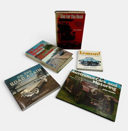 190 · AUSTRALIAN MOTORING: A group of five books relating to Australian motoring [Location: Sydney]