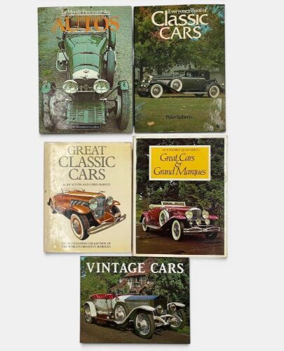 279 · BOOKS: A group of five hardcover books relating to classic cars [Location: Sydney]