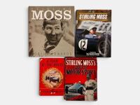 STIRLING MOSS: A group of four hardcover books relating to Stirling Moss [Location: Sydney]