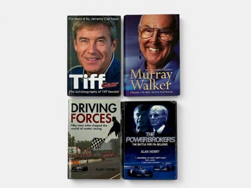242 · MOTOR RACING: A group of four biographies of motor sport personalities [Location: Sydney]