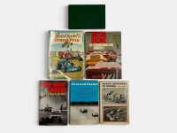 MOTOR RACING: A group of six hardcover books relating to Motor Racing [Location: Sydney]