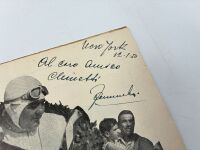 FERRARI: A rare 1949 Yearbook, softcover, 58 pages with two fold-outs, Italian text and signed and inscribed on page 39 by driver Franco Cornacchia - 8