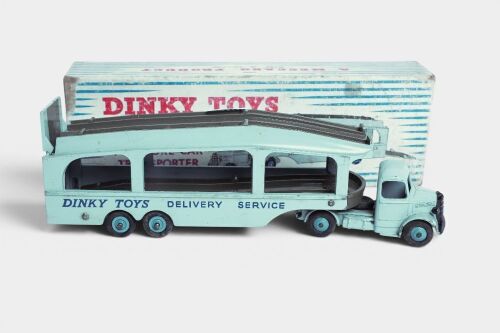 DINKY: A c1950s Dinky Toys Bedford Pullmore Car Transporter (#582) in original box