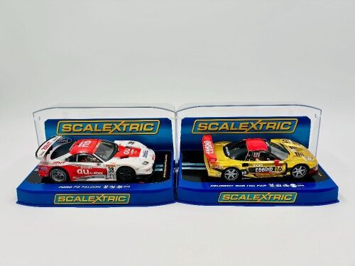 SLOT CARS: Two 1:32 scale slot cars including A JGTC Toyota Supra by Hornby and a JGTC Honda NSX by Ninco [Location: Sydney]